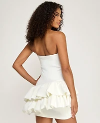 Seni & Cade Junior's Strapless Bubble Ruffle Dress