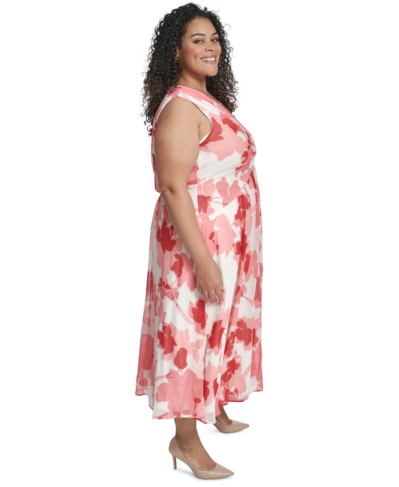 Calvin Klein Plus Printed Maxi Dress