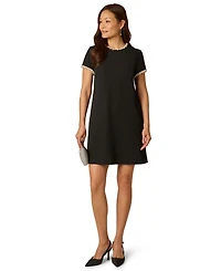 Adrianna Papell Women's Crew Neck Mini Dress