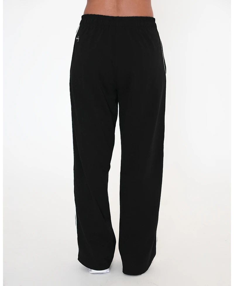 Rebody Active Women's Rugby Piping Relaxed Wide Leg Pant