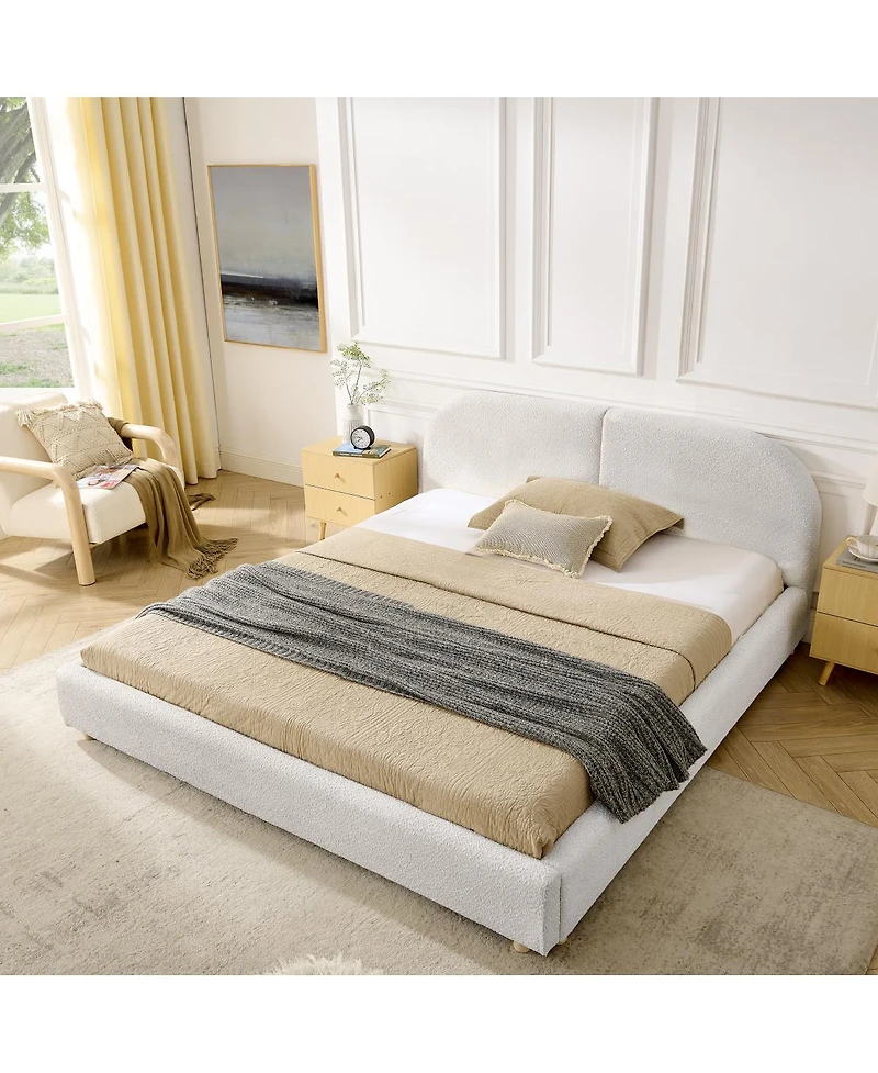 Streamdale Furniture Streamdale Queen Size Upholstered Bed Frame