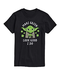 Airwaves Men's Star Wars Make Green Look Good Yoda Short-Sleeve Graphic T-Shirt