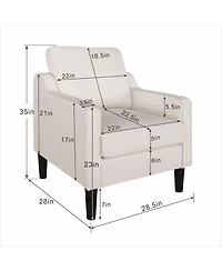 Streamdale Furniture Living Room Accent Chair - Soft Chenille Comfy Arm Chair