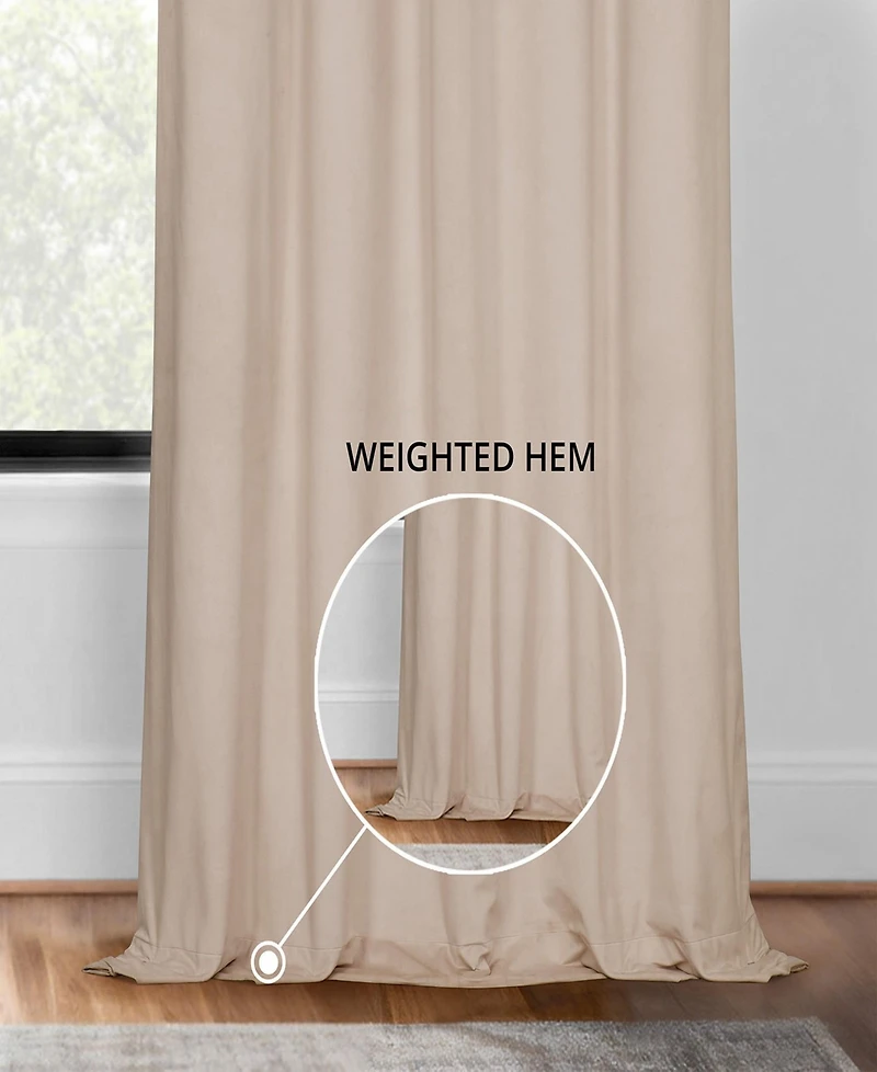 Exclusive Fabrics & Furnishings Signature Blackout Grommet Velvet Panel