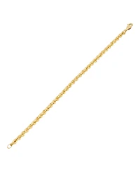 Macy's Hollow Rope Chain Bracelet in 14k Yellow Gold