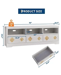 gaomon 70in Tv Stand for TVs Up to 85