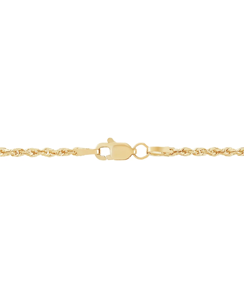 Macy's Solid Rope Chain Necklace in 14k Yellow Gold