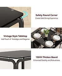 gaomon Dining Table for 4, Small Table and Chairs Set of 4, Dinette Set for 4.