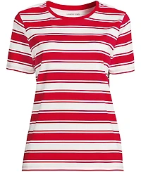 Lands' End Women's Tall Relaxed Supima Cotton Crew Neck T-Shirt