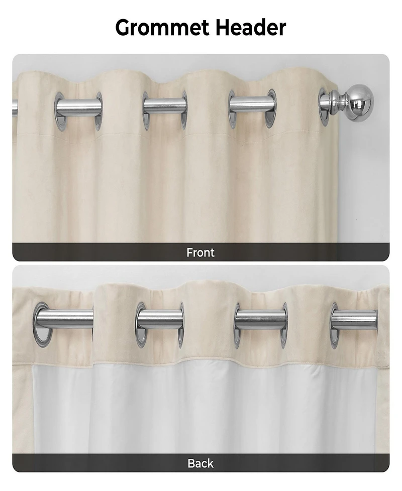 Exclusive Fabrics & Furnishings Signature Blackout Grommet Velvet Panel