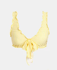 Cupshe Women's V-Neck Front Tie Standard Coverage Soft Cup Top