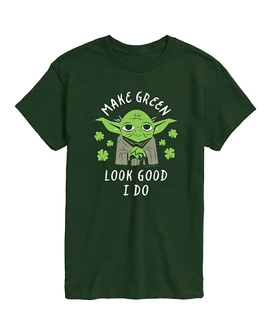 Airwaves Men's Star Wars Make Green Look Good Yoda Short-Sleeve Graphic T-Shirt