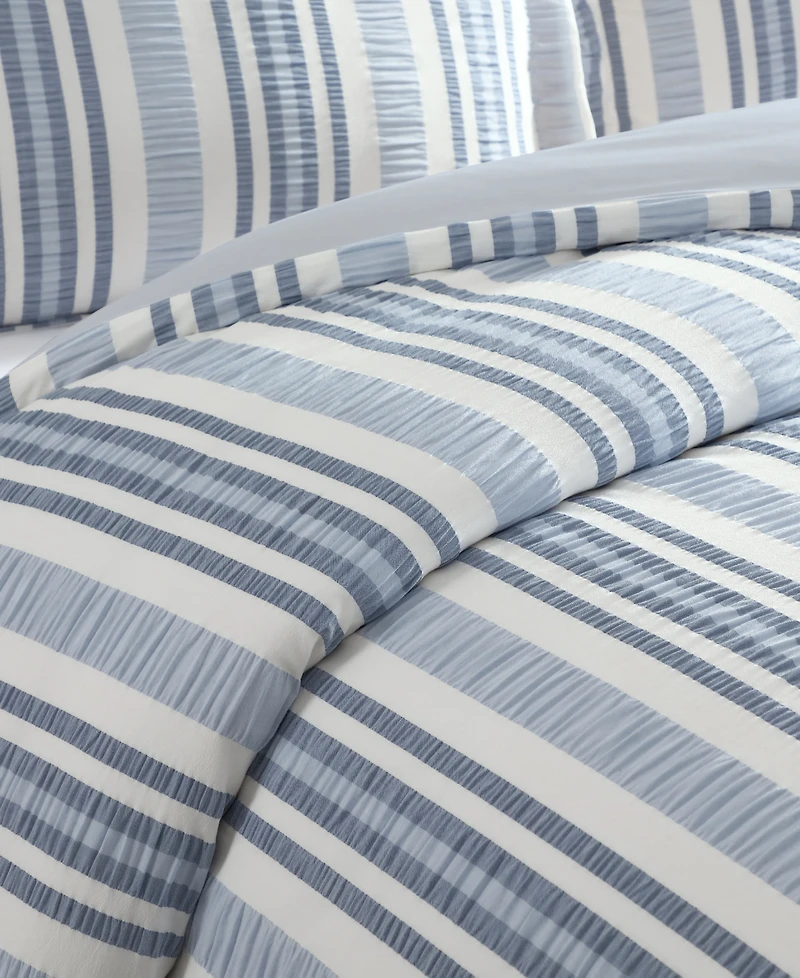 Levtex Home Seaside Stripes Textured 3-Pc. Comforter Set, King
