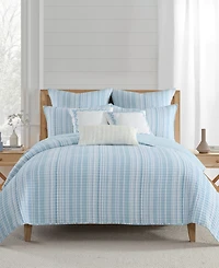 Levtex Home Boracay Stripe Muslin Textured -Pc. Quilt Set