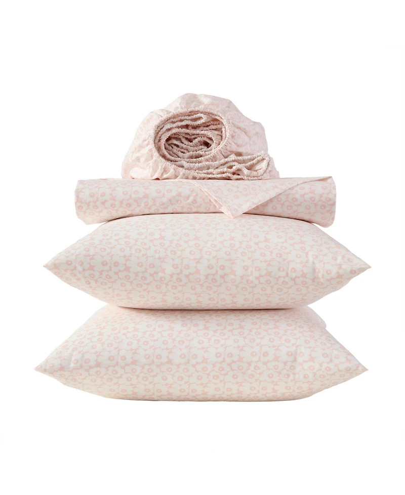 Marimekko Pikkuinen Unikko 200-Thread Count Cotton Percale 4-Pc. Sheet Set