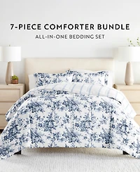ienjoy Home Bedding Bundle Patterned 5-Piece Comforter Set