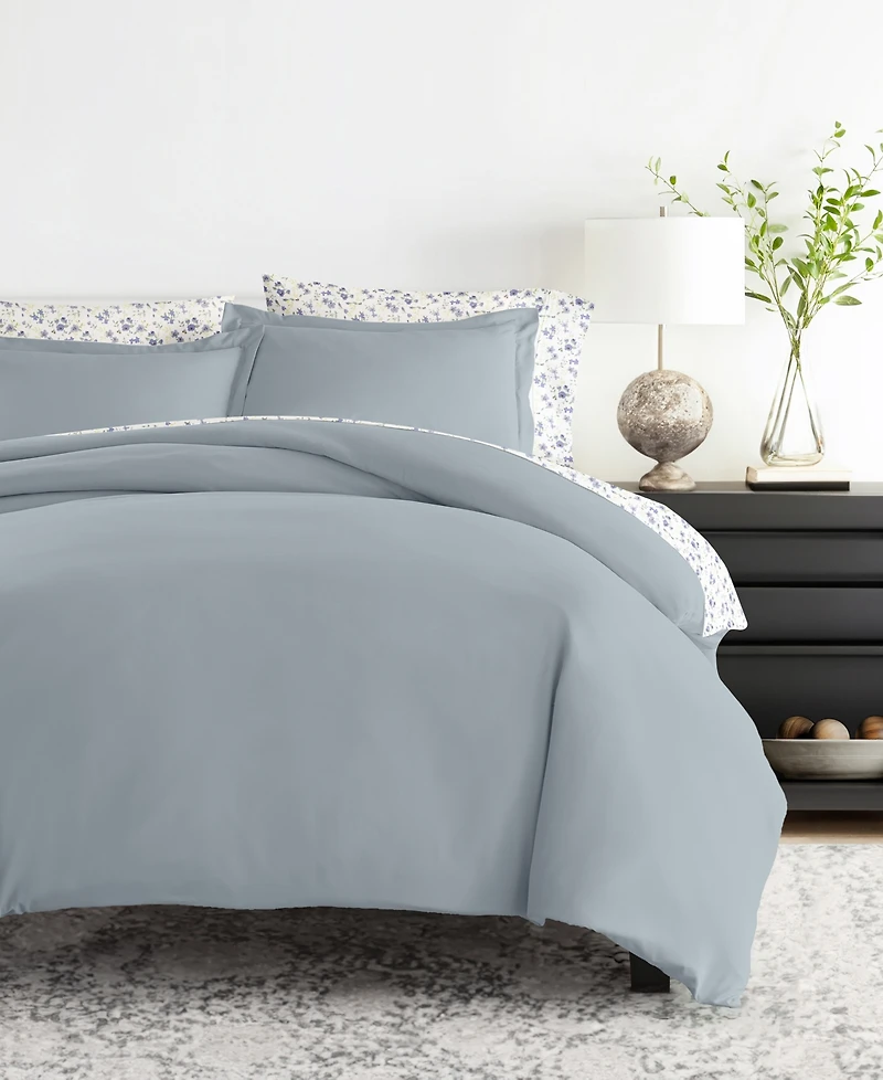 ienjoy Home Bedding Bundle 8-Piece Comforter with Duvet Cover Set