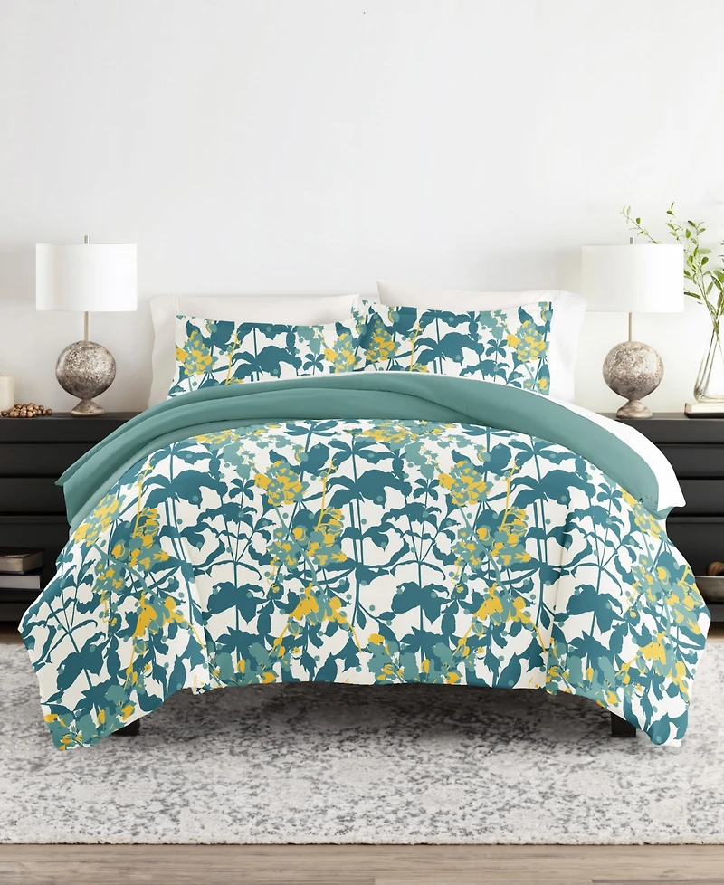 ienjoy Home Bedding Bundle Patterned 6-Piece Comforter with Duvet Cover Set