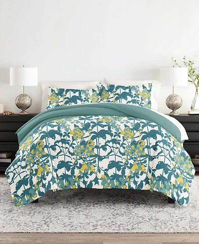 ienjoy Home Bedding Bundle Patterned 6-Piece Comforter with Duvet Cover Set