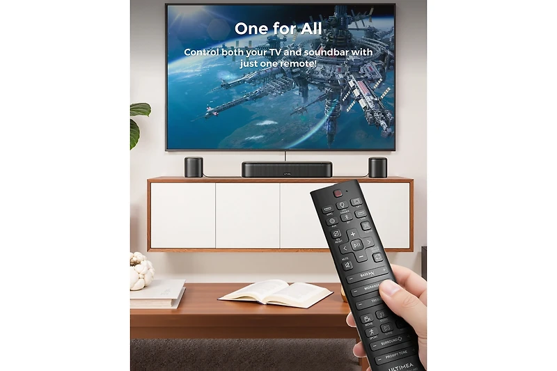 Ultimea 7.1ch Sound Bar with Dolby Atmos, Surround Sound System for Tv with 4 Surround Speakers, Soundbar with Subwoofer for Home Theater, Aura A60