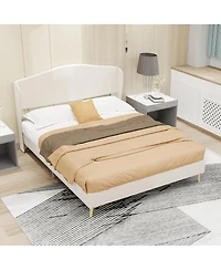 Streamdale Furniture Velvet Upholstered Bed - Full Size, Luxury & Comfort