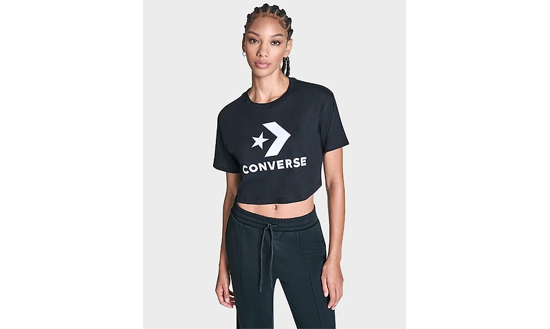 Converse Women's Star Chevron Cropped T-Shirt