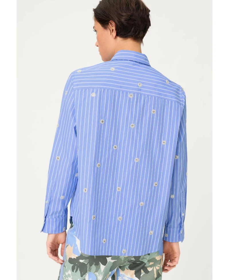 Olsen Women's Embellised Stripe Shirt