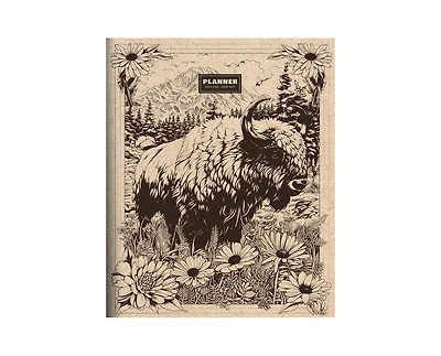 Tf Publishing Paper Goods July 2026 - June 2027 Wild Bison Large Monthly Planner
