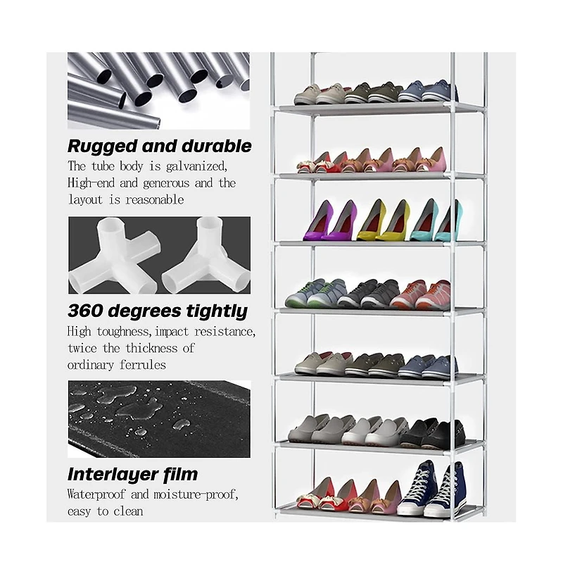 gaomon 9-Tier Freestanding Shoe Rack