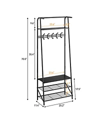gaomon 60cm Entryway Storage Hall Tree