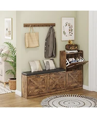 gaomon Entryway Shoe Cabinet with Bench