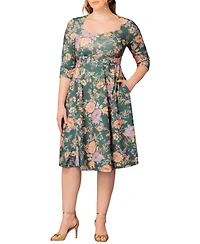 Kiyonna Plus Royal Sweetheart Cocktail Dress