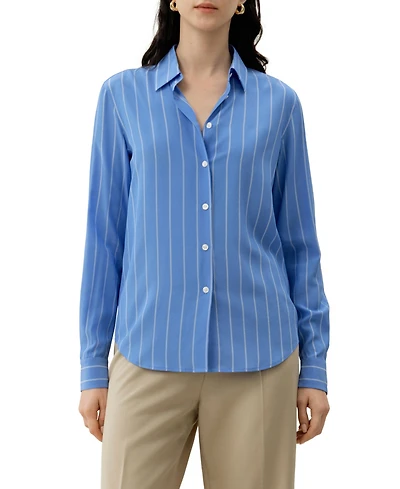 Lilysilk Women's Amalfi Striped Shirt