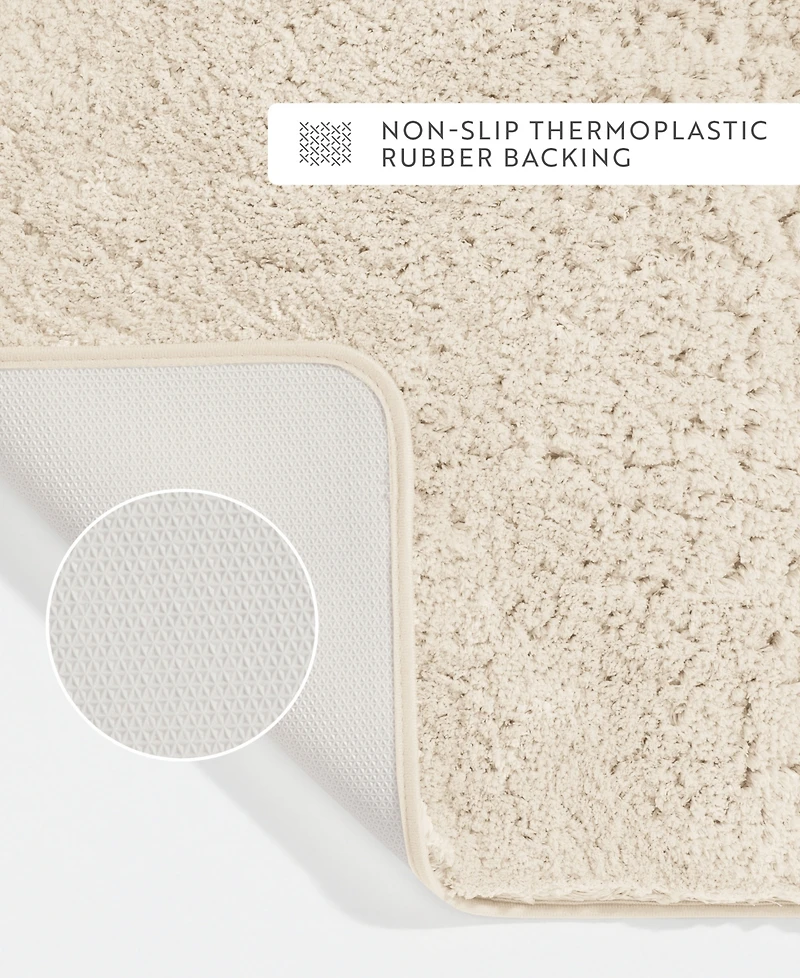 ienjoy Home Plush Absorbent Bath Mat, 34" x 21"