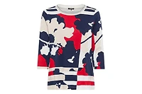 Olsen Women's Abstract Camo T-Shirt