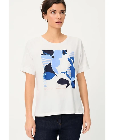 Olsen Women's Riviera Placement Print T-Shirt