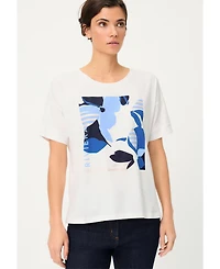 Olsen Women's Riviera Placement Print T-Shirt