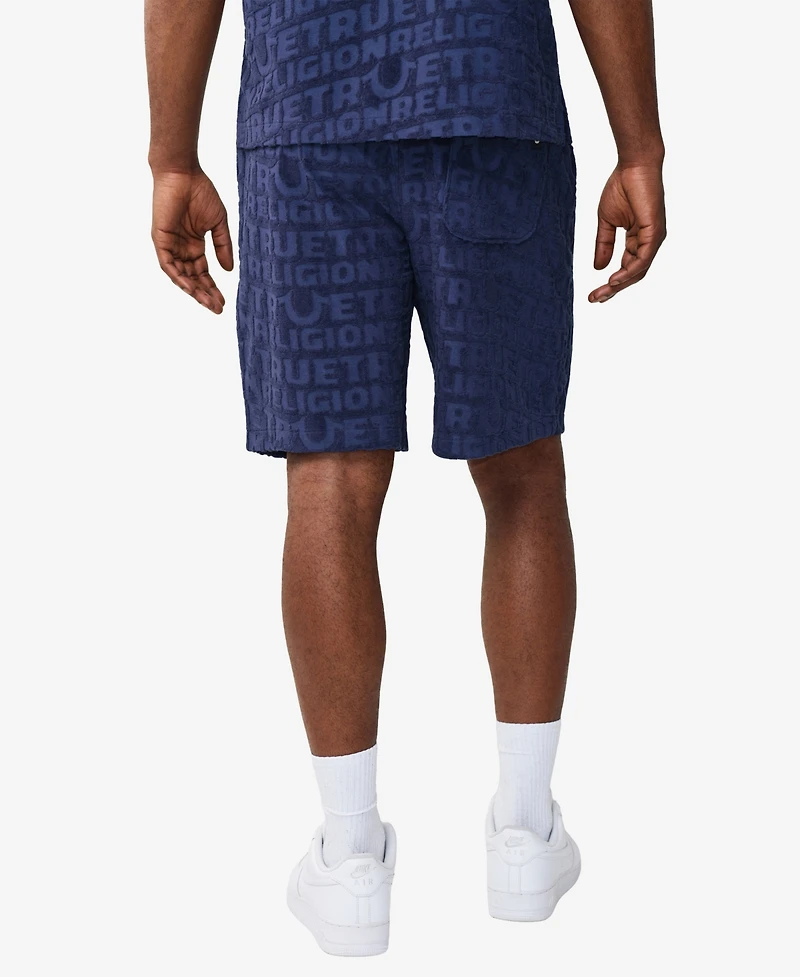 True Religion Men's Pull-On Terry Knit Shorts