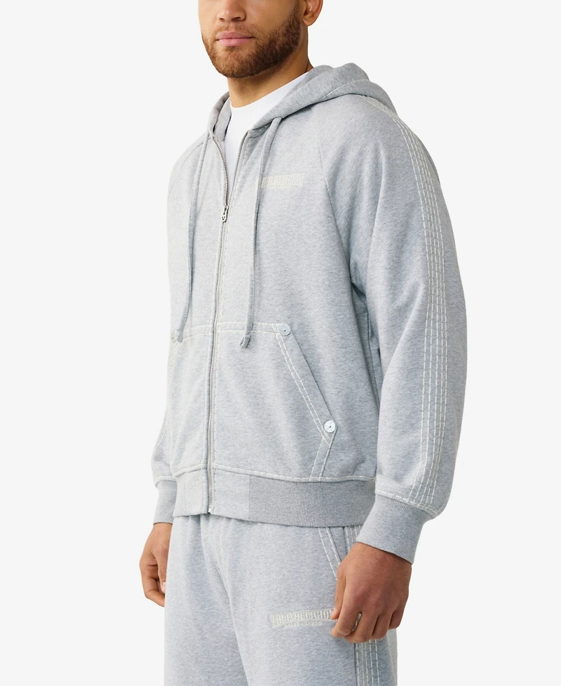 True Religion Men's Long-Sleeve Boxy Sweatshirt