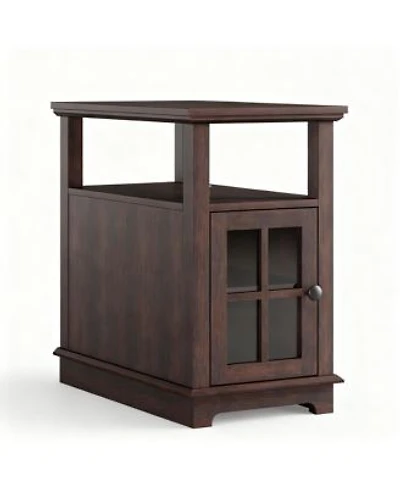 Yigii Adjustable Shelf Hidden Charging Multi Use End Table With Storage Space