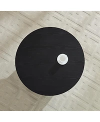 Streamdale Furniture Round Storage Coffee Table for Living Room Movie Nights & Snacks