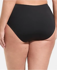 Lands' End Plus Mid Rise Bikini Bottoms