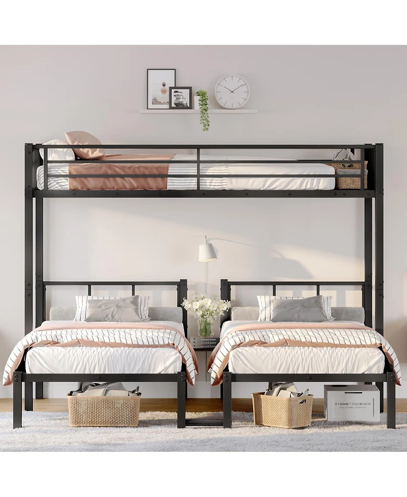 Streamdale Furniture over Metal Triple Bunk Bed