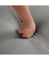 Streamdale Furniture 109 Contemporary L-Shaped Chenille Sectional Sofa with Storage Ottoman