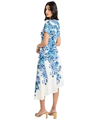 Maggy London Women's Short-Sleeve Midi Dress