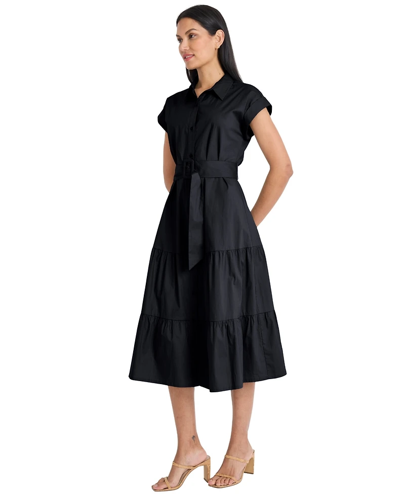 Maggy London Women's Collared Shirt Dress