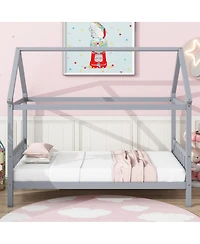 Streamdale Furniture Twin House Bed with Headboard and Footboard