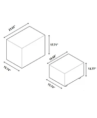 Streamdale Modern Brown Mdf Saddle Leather Table – Two Compact Sizes