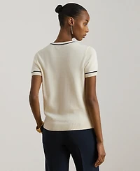 Lauren Ralph Women's Crewneck Short-Sleeve Sweater Top