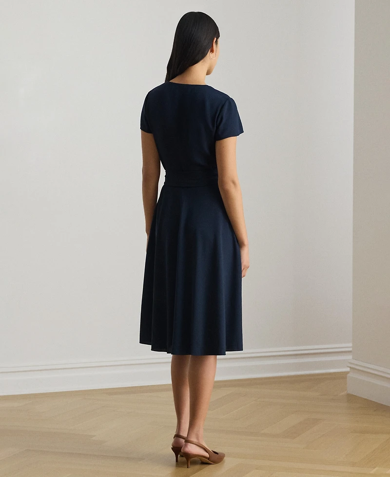 Lauren Ralph Women's V-Neck A-Line Dress